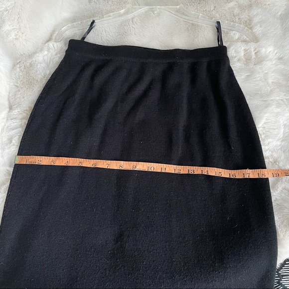VTG Carole Little Wool Blend Knit Skirt - Picture 5 of 8